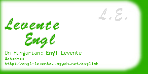 levente engl business card